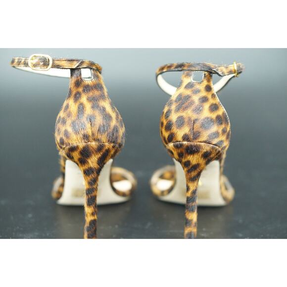 Stuart Weitzman Nudistcurve 100 Cheetah Hair Ankle Strappy Sandals Size 6 $695 - Picture 3 of 12